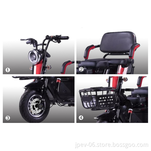 Jinpeng Big Power Passegger Tricicle elettriche Tricicle motorizzate motociclette a tre ruote in vendita